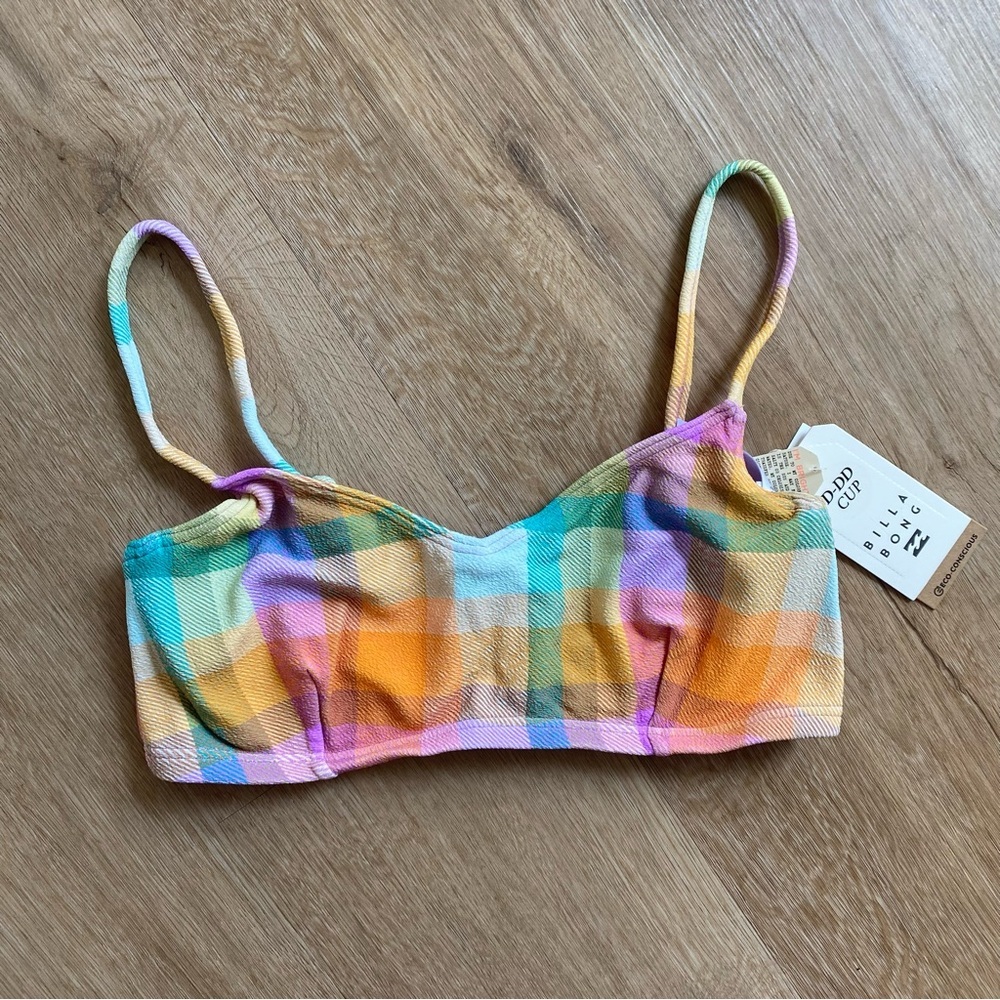Billabong Warm Waves Size Large D DD Cups Bikini Top